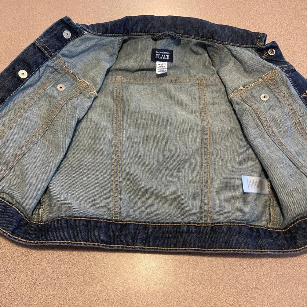 The Children's Place Dark Blue Denim Jacket 12-18 months